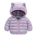 thumbnail image 2 of Puawkoer Outerwear Coat Girls Windproof Teenage Girl Winter Coats Toddler Jacket Baby Boys Girls Snowboard Jacket Winter Dinosaur Warm Cartoon Toddler Girl Jackets 4T Hoo, 2 of 4
