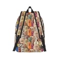 thumbnail image 2 of Honeii Funny Dogs Family Print Canvas College Laptop Backpack, Durable Rucksack Travel Notebook Bag School Backpack Book Bag for Men Women-Small, 2 of 7