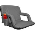 thumbnail image 4 of Extra Wide Deluxe Reclining Stadium Seat, Bleacher Chair with Back Support, Folding Sport Chair Reclines Perfect for Bleachers Lawns and Backyards, Expanded Width (2 Pack, Gray), 4 of 4