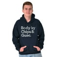 thumbnail image 5 of Body By Chips Guacamole Funny Saying Hoodie Sweatshirt Women Men Brisco Brands X, 5 of 6