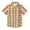 Rainbow Hounds Tooth, variant on Dailycode Small Short Sleeve Button Down Shirts Seashells and Coral Casual Shirt 3-10 Years