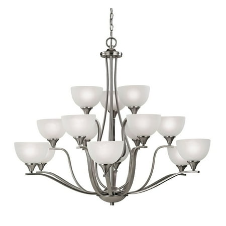 

Bristol Lane 15 Light Chandelier In Brushed Nickel