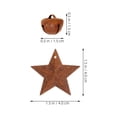 thumbnail image 3 of 24 adornos navideños vintage de cascabeles oxidados para árbol de Navidad, colgantes rústicos de estrellas de metal para decoración navideña y fiestas., 3 of 8