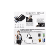 thumbnail image 3 of Bolso Para Impermeable Elegante Negra Dama Viaje Para Laptop, 3 of 4
