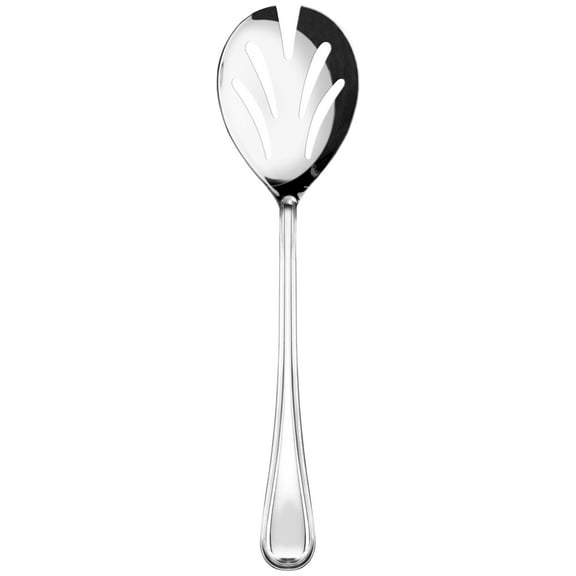 Excellante Stainless steel 9-3/4" slotted luxor spoon, comes in each