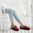 thumbnail image 7 of RockDove Women's Faux Fur Collar Moc Toe Clog Slipper, 7 of 7