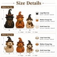 thumbnail image 3 of Aoznliie Vintage Halloween Decor, 6-Piece Witch Cats Dog Figurine Set for Mantel, 7.9 inch Fall Decor Ornaments for Entryway Bookshelf, Multicolor, 3 of 9