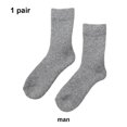 thumbnail image 3 of Minnieouse 1 par de calcetines de invierno Calcetín térmico para el suelo para clima frío Calentador de pies Transpirable Medias gris medio Hombres, 3 of 6