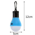 thumbnail image 3 of Linterna LED para tienda de campaña, bombilla de emergencia portátil impermeable para exteriores, funciona con pilas con gancho de clip, para senderismo, fiesta, camping, pesca, energía (4 p, 3 of 5
