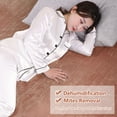 thumbnail image 2 of Tignapoo Adjustable Heated Flannel Blanket, 150x80cm, 9 Temp Levels, 12-Hour Timer, Brown, 220-240V EU Plug, 2 of 6