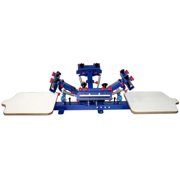 Techtongda 4 Color 2 Station Screen Printing Kit Press Full Set Starter Bundle Kit #006976