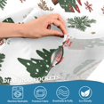 thumbnail image 5 of Yayeee Kitchen Curtains Set of 2 Light Filtering 57"x36" Over Sink Window Panels, Brown Christmas House, 5 of 7