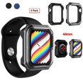 thumbnail image 1 of for Apple Watch Series 7 44mm Case, 2 Piece All Around Protective Case Soft With Built in TPU Screen Protector Ultra-Slim Bumper Scratch Resistant Case Cover -Black, 1 of 8