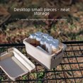 thumbnail image 3 of 0.9L Black Portable Mini Storage Organizer with Removable Lid – Durable, Easy-Clean Container for Camping, Barbecue Tools, Condiment Bottles & Small Items – Indoor/Outdoor Versatile Desk/Tabletop, 3 of 6