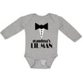 thumbnail image 3 of Inktastic Grandma's Lil Man Boys Long Sleeve Baby Bodysuit, 3 of 5