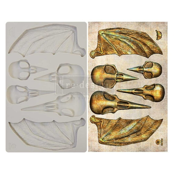 PRIMA MARKETING INC Finnabair - Moulds - Birds and Bats - 1 pc, 5x8 in VA0002325590 UPC 655350968632