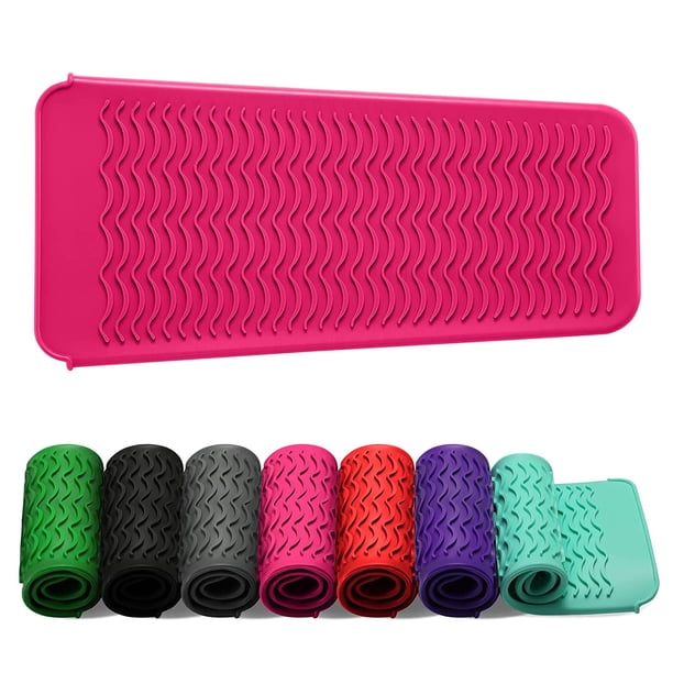 Funda de silicona resistente para plancha, rizador, herramientas para el cabello caliente (verde menta) Ormromra CZMR-HY190-3