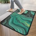 thumbnail image 4 of Green Marble Color Flow Pattern Door Rugs,Washable Non Slip Door Mats Indoor,Decorative Door Mats,Entry Mat Indoor for Entrance,Bedroom,Kitchen,Bathroom,30"x17", 4 of 6