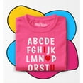 thumbnail image 3 of Shop4Ever I Heart U ABC's  Love You Toddler's Cotton T-Shirt 4T Hot Pink, 3 of 6
