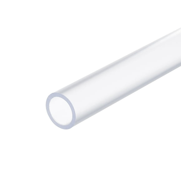 Unique Bargains Clear PVC Rigid Pipe 15mm(5/8") ID 20mm(3/4") OD 8" High Impact for Water Pipe, Aquarium, Fish Tank, Clear