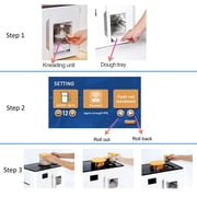 Full Automatic Pancake Making Machine Electric Roti Maker Dough Knead Press Roast Machine