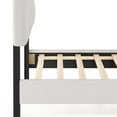 thumbnail image 3 of Furinno Lille Button Tufted Bed Frame, Linen, Twin, 3 of 8