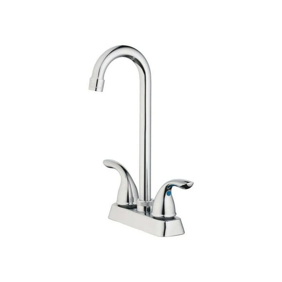 Grifo Oakbrook Bar Chrome con caño giratorio de dos manijas