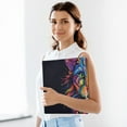 thumbnail image 6 of Leopard Cheetah Colorful 3 Ring Binders 1.5 inch Hardcover File Folders with Interior Pockets A4 Size Organizer for School Office Hospital Set of 2, 6 of 8