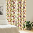 thumbnail image 2 of Ambesonne Fruits Curtains, Banana Smile Theme, Pair of 28"x63", Multicolor, 2 of 5