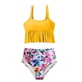 thumbnail image 4 of Traje de baño vintage estampado para mujer, traje de baño conservador, traje de baño de bikini con falda de playa estampada para mujer, traje de baño de nailon para mujer, 4 of 4