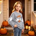 thumbnail image 6 of Fancifize Boys Girls Cute Ghost Graphic Fleece Sweatshirts, Halloween Holiday Print Pullover Tops for Kids 2-15 Years, 6 of 6