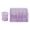 Violet, variant on Rupoun Pen Holder Set Metal Mesh 7 Compartments Multifunctional Desk Organizer with Drawer Black 8.66x5.31x5.51 inches / 22x13.5x14 cm