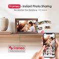 thumbnail image 3 of Digital Picture Frame, 10.1 inch Frameo Digital Frame WiFi, 1280 * 800 IPS  Touchscreen, 32GB Storage,  Share Pictures Video,  Photo Frame , Gifts for Mom, Grandma, Woodgrain, 3 of 6