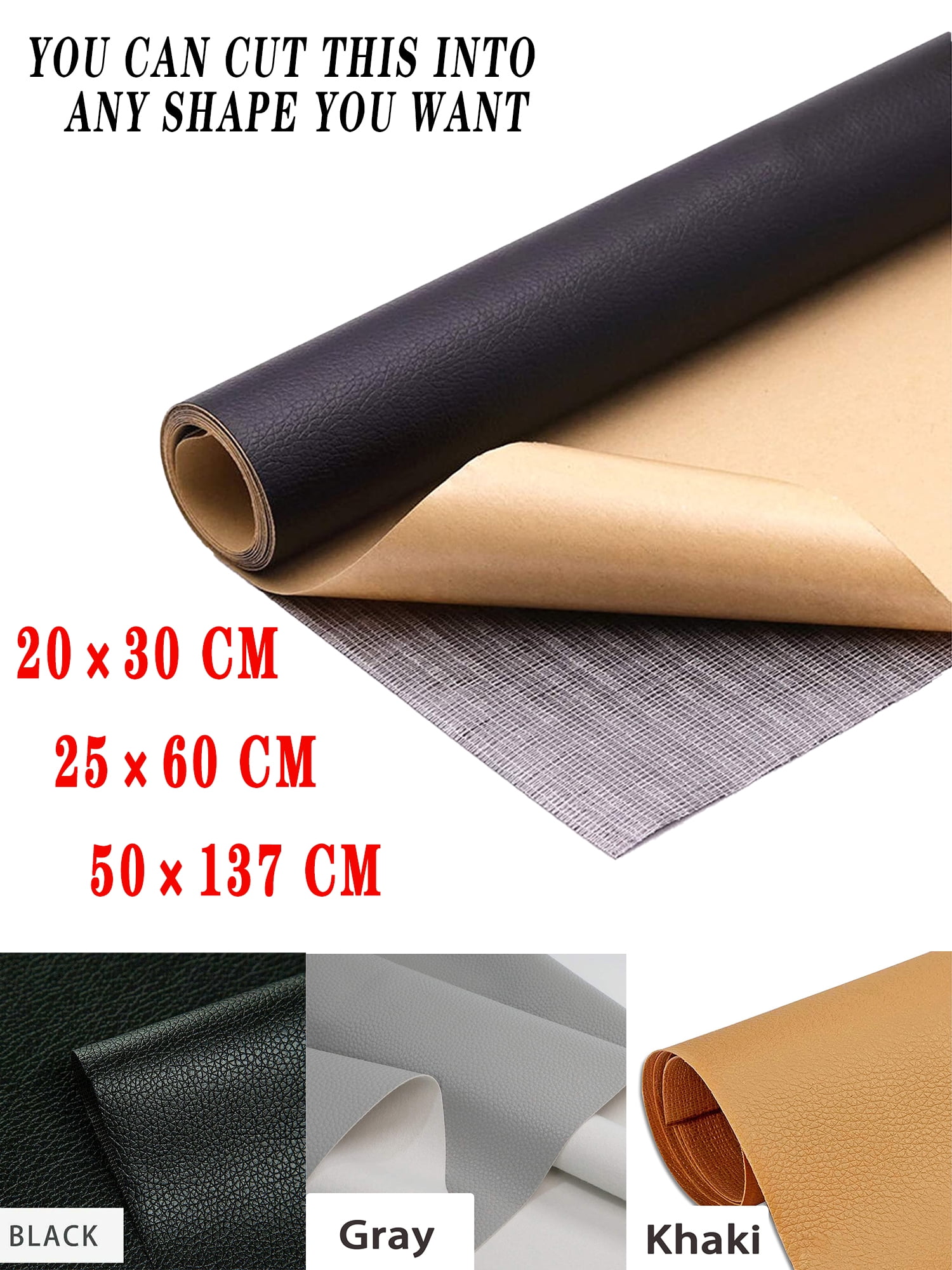 Adhesive film white Skin Fit 30 cm per metre PVC leather effect 