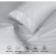 thumbnail image 3 of RUVANTI 100% Cotton Sheets – Twin XL Size Percale Bedding, Cooling & Breathable, Durable with a Crisp, Soft & Comfortable Feel, 16" Deep Pocket, 3-Piece Set, Quiet Gray, 3 of 7