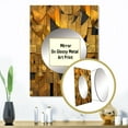 thumbnail image 3 of Designart "Geometric Wonders in Bold Gold and Black II" Abstract Geometric Mirror Wall Decor - Modern Gold Abstract Large Mirror For Wall Art Decor - 32" x 24" Inch, 3 of 5