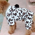 thumbnail image 4 of Soft Warm Dog Hoodie Sweater with Leash Hole Pocket Basic Winter Coat Cold Weather Clothes for XL-5XL Dogs, 4 of 6