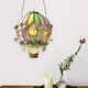 thumbnail image 4 of Globo aerostático 2D con llama. Modelo de globo aerostático solar de cristal. Luces solares colgantes para exteriores, para la decoración de jardines, patios y casas de campo, 4 of 6