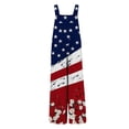 thumbnail image 2 of MEZZALL Kids Girls Casual Loose Fit Sleeveless Long Jumpsuit With Pockets And Patriotic Print For Holiday Celebrations 1776-2026 Trendy One-Pieces, 2 of 4