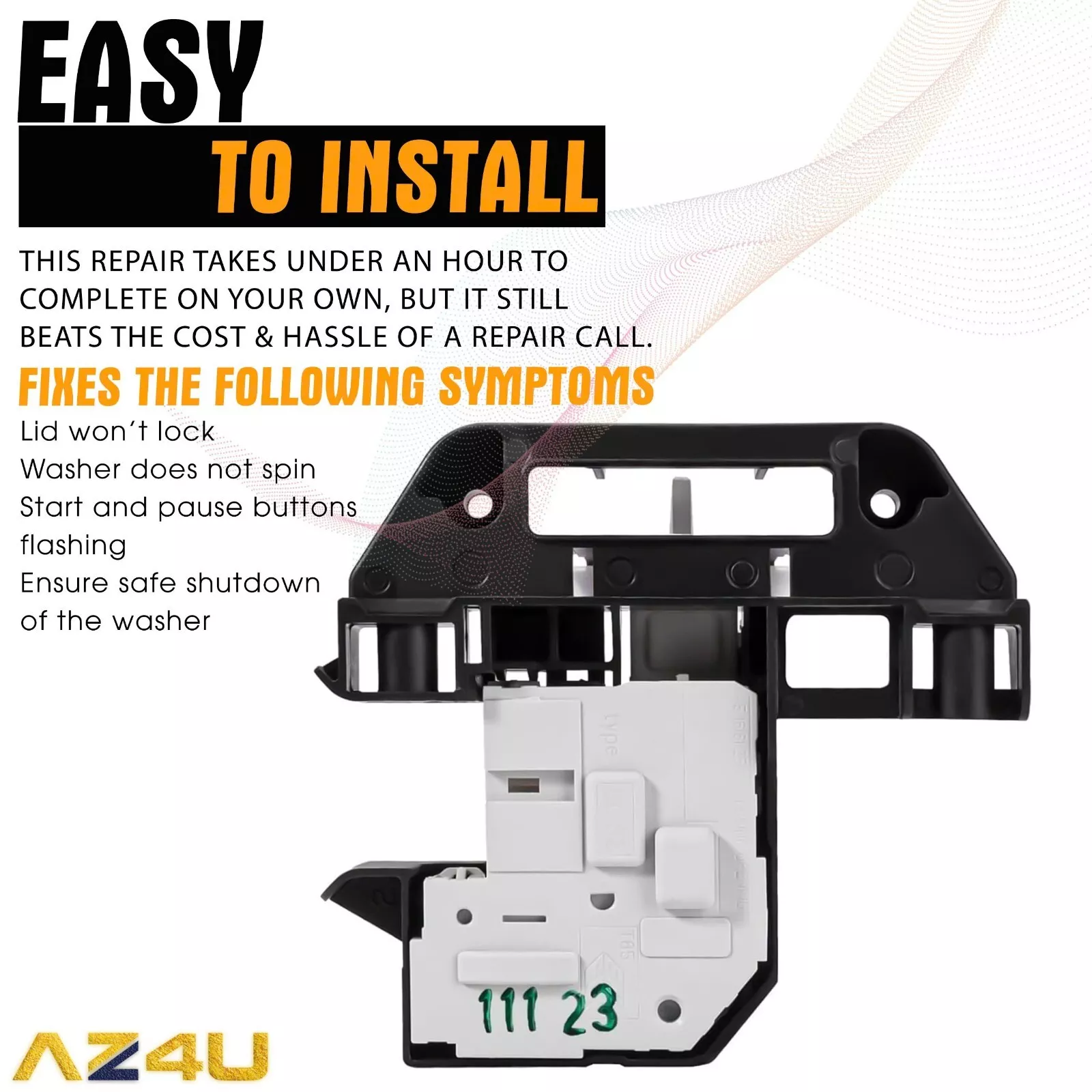 WH44X10288 Lid Lock & Switch Assembly AP5270191 2671532211 36371542410 PS3496878
