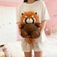thumbnail image 5 of Cute Red Panda Plush Toy - Soft Fluffy Stuffed Animal with Realistic Design, Adorable Companion Doll for Kids & Animal Lovers, 5 of 6
