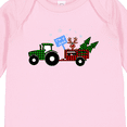 thumbnail image 4 of Inktastic Plaid Christmas Tractor With Cute Reindeer Boys or Girls Long Sleeve Baby Bodysuit, 4 of 5