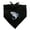 Black, variant on Great White Shark Cartoon in Ocean Dog Pet Bandana - Black