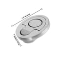 thumbnail image 2 of CATIEBYE 2Pcs Boat Deck Hatch Handle Recessed Pull Handles Stainless Steel Silver Boat Use Minimalist, 2 of 8