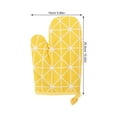 thumbnail image 2 of IBASETOY 1 Pair of Microwave Mitts Heat Resistant Cotton Oven Mittens for Cooking Tasks, 2 of 5