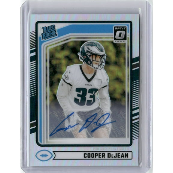 2024 Panini Donruss Optic Prizm Cooper DeJean #305 Auto Rookie RC Football Card