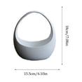 thumbnail image 2 of Wall Mounted Ceramic Flower Pot For Plants Home Decor Irregular Notch Design For Indoor And Outdoor Use, 2 of 6