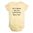 thumbnail image 2 of iDzn Ain't A Woman Alive That Could Take My Mama's Place Funny Rompers For Babies, Newborn Baby Unisex Bodysuits, Infant Jumpsuits, Toddler 0-12 Months Kids One-Piece Oufits (Yellow, 18-24 Months), 2 of 5