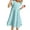 Light Blue, variant on Girls Sleeveless Floral Dot Print Tank Dress with Ruffle Hem, Casual Summer Playwear for Ages 6-16, Comfortable & Easy Care for Outdoor Activities