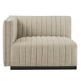 thumbnail image 5 of Modular Sectional Sofa Couch, Beige Black, Fabric, French Living Lounge Cafe Lobby Hospitality Restaurant, Modern Contemporary HB34023, 5 of 15